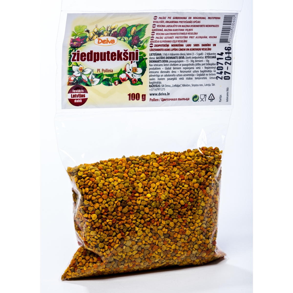 ZIEDPUTEKŠŅI 100G - Produkta attēls