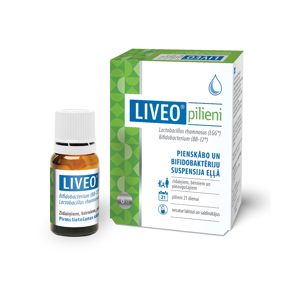 LIVEO pilieni, 8 ml - Produkta attēls