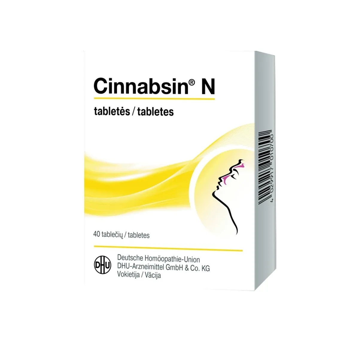 CINNABSIN N tabletes, 40 gab. - Produkta attēls