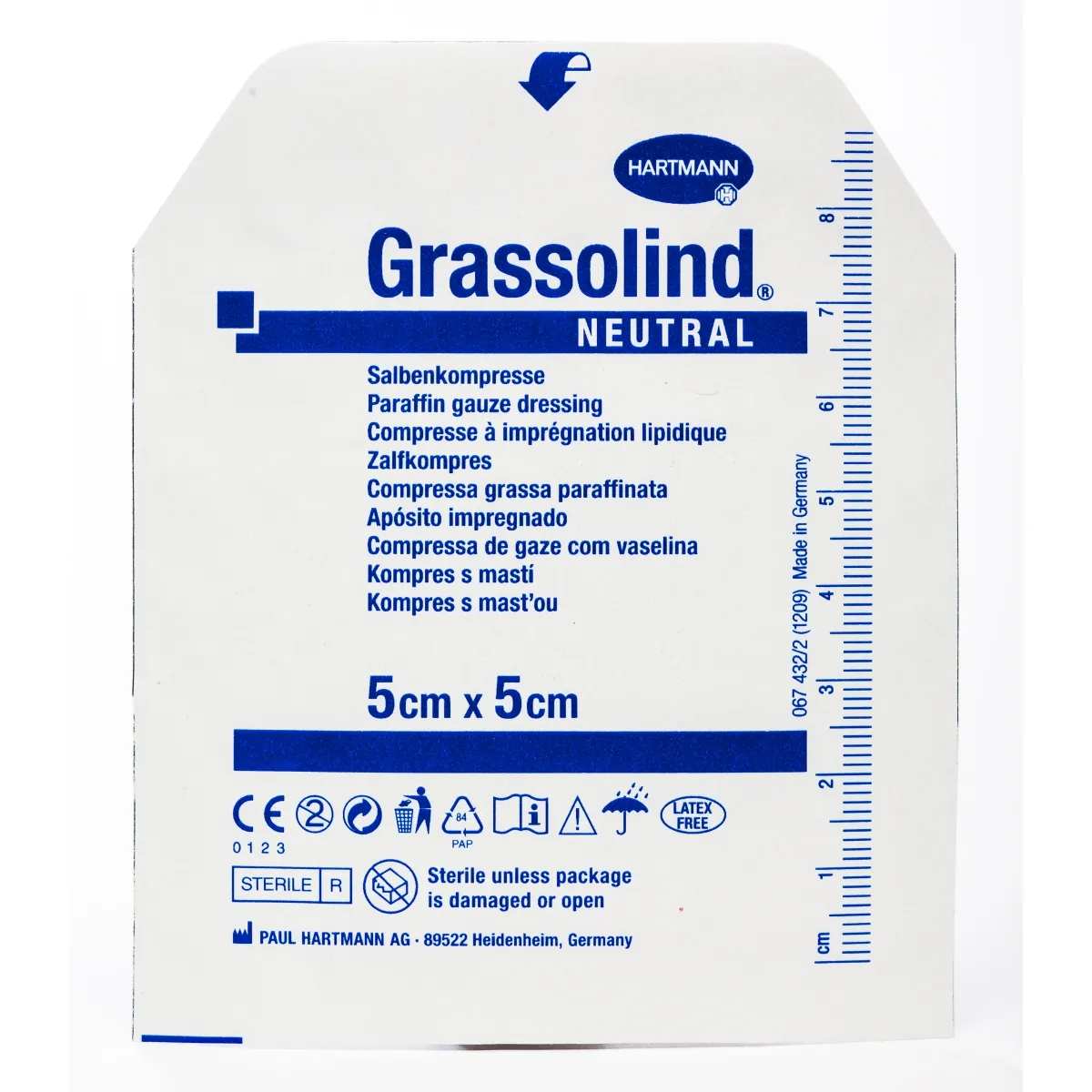 BRŪČU PLĀKSTERI GRASSOLIND ST(TĪKLV) 5X5CM N1 - Produkta attēls