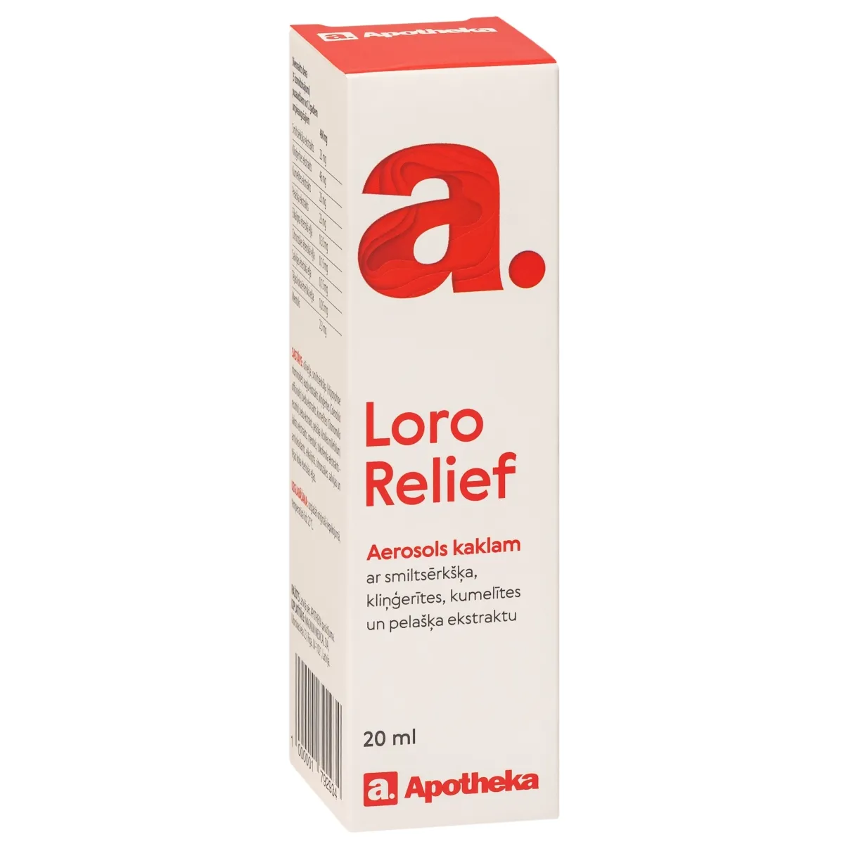 APOTHEKA Loro Relief sprejs, 20 ml - Produkta attēls