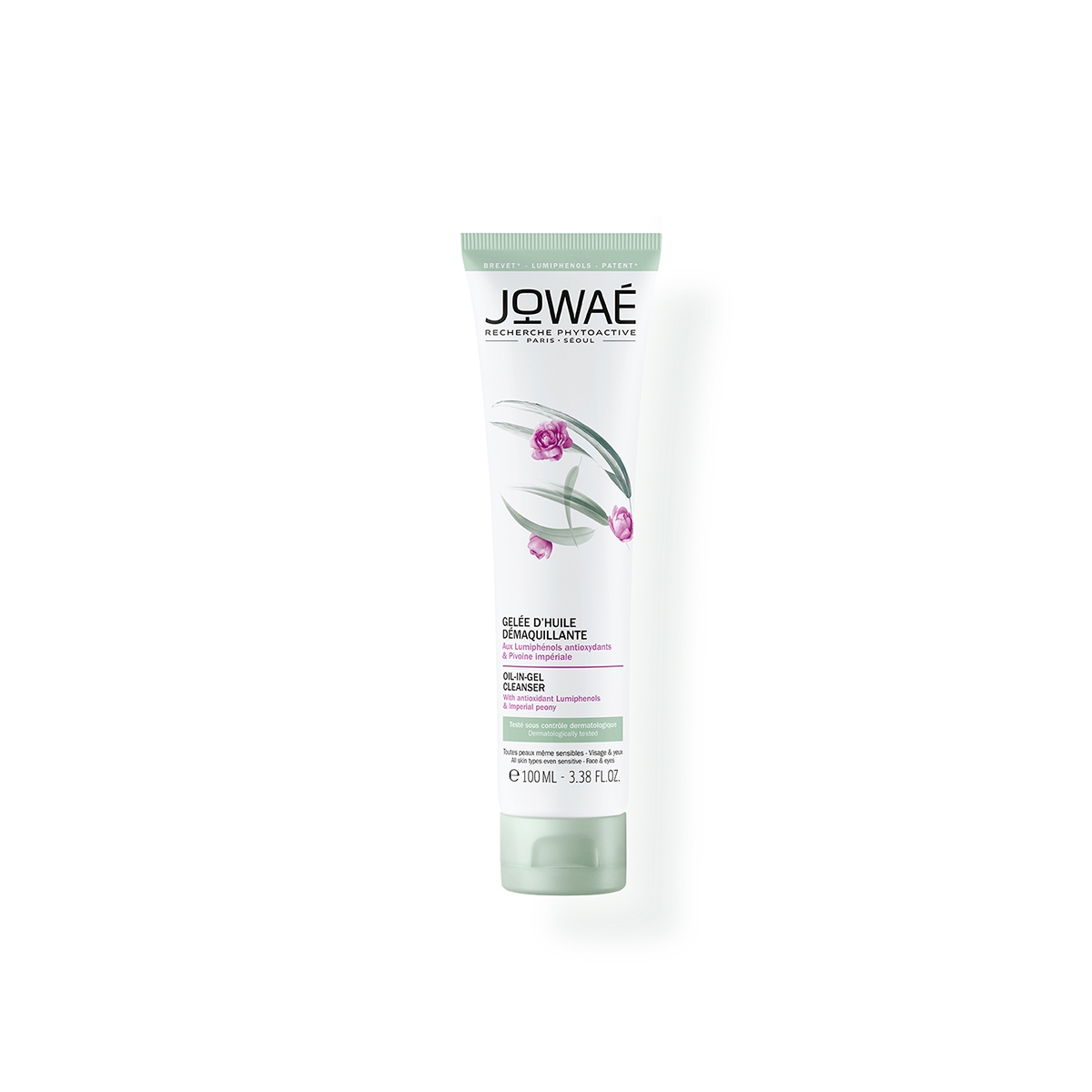 JOWAE Oil in Gel maigs attīrošs līdzeklis sejai un acīm, 100 ml - Produkta attēls