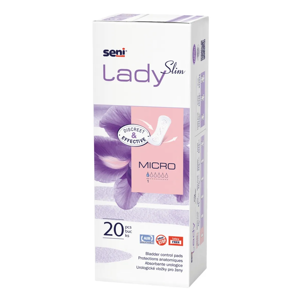 SENI LADY Slim Micro uroloģiskie ieliktņi, 20 gab. - Produkta attēls