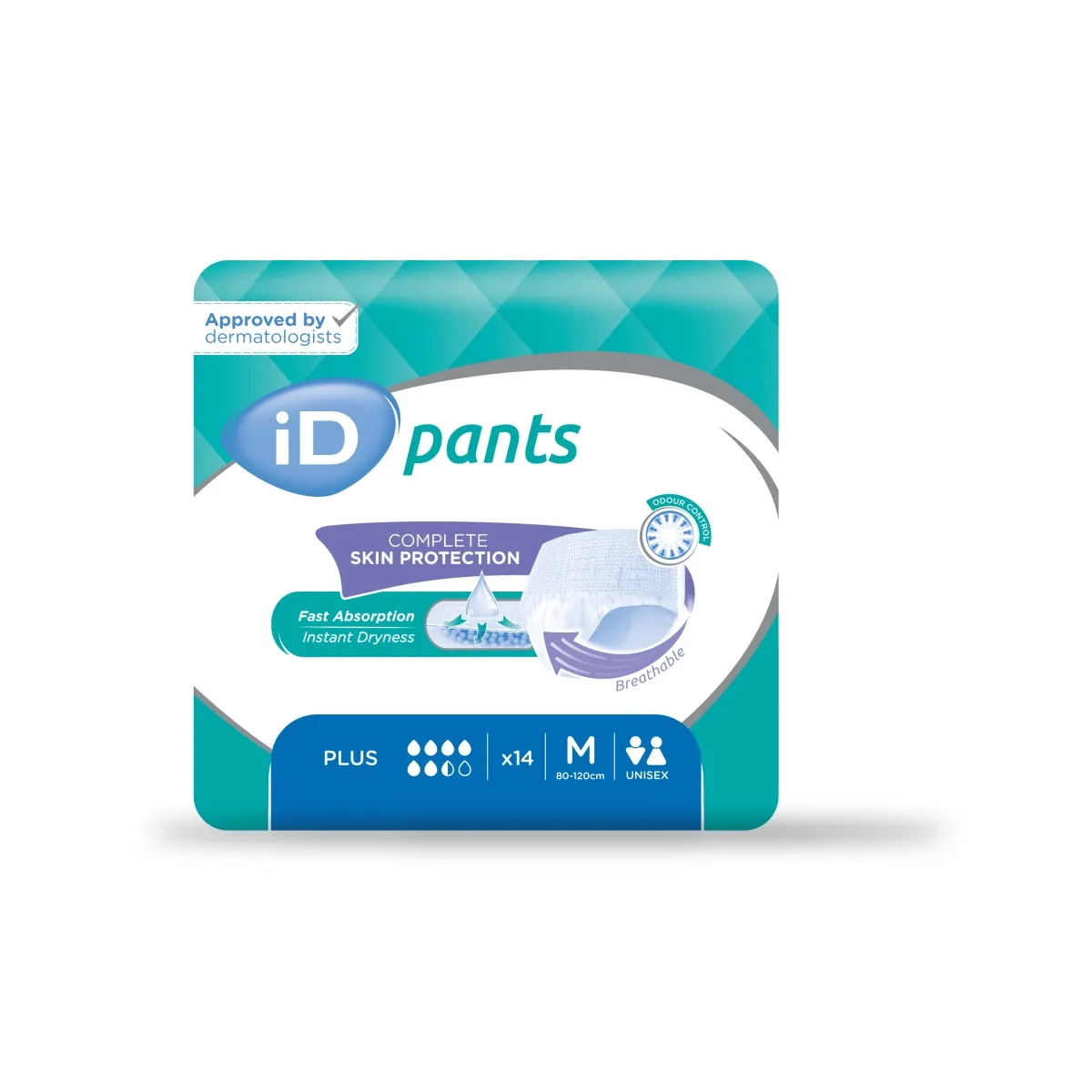 ID Pants Plus M uzsūcošās bikses, 14 gab. - Produkta attēls