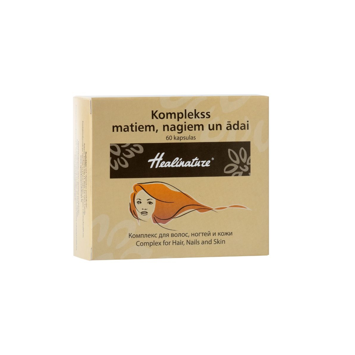 AP Healinature Komplekss matiem, nagiem un ādai, kapsulas, 60gab - Produkta attēls