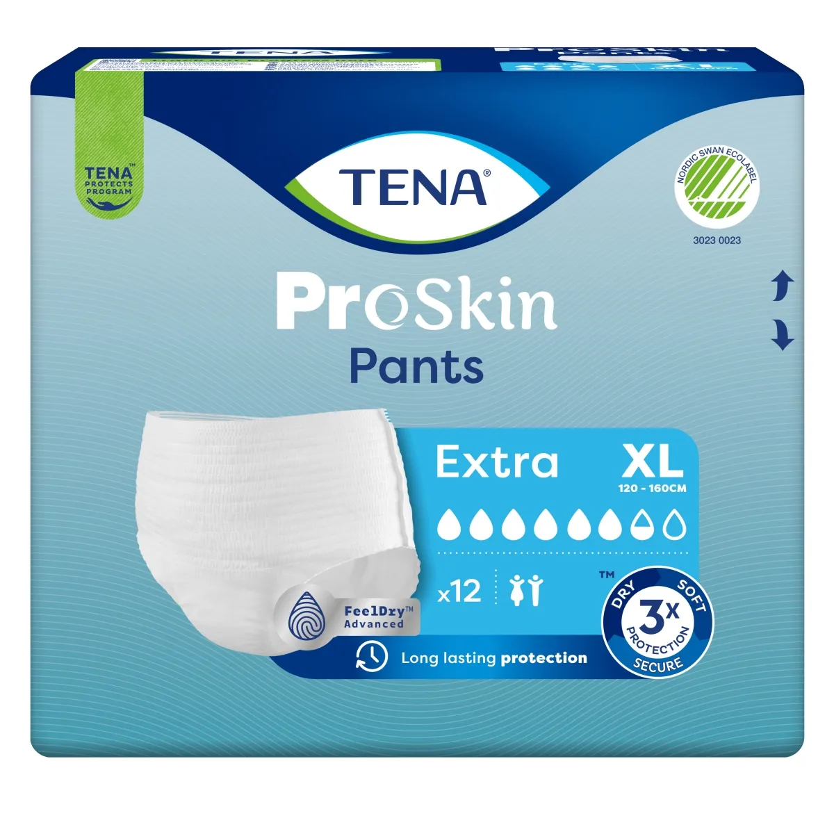 TENA Pants Extra biksītes XL izmērs, 12 gab. - Produkta attēls