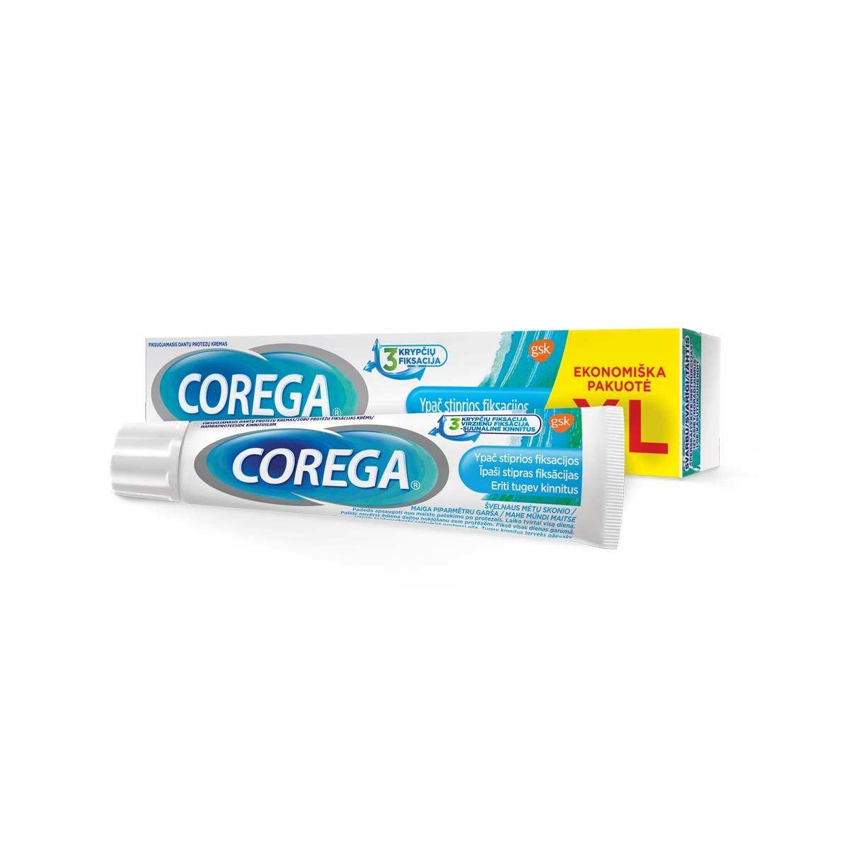 COREGA® Extra Strong Mild Mint fiksācijas krēms, 70 g - Produkta attēls