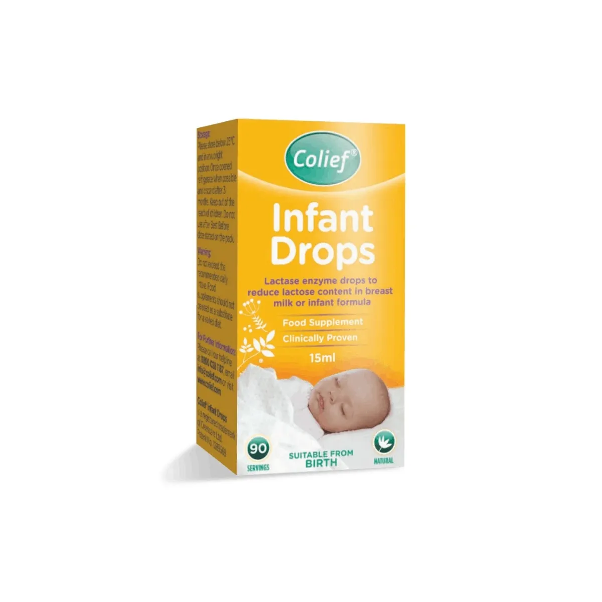 Colief Infant Drops laktāzes pilieni zīdaiņiem, 15 ml - Produkta attēls