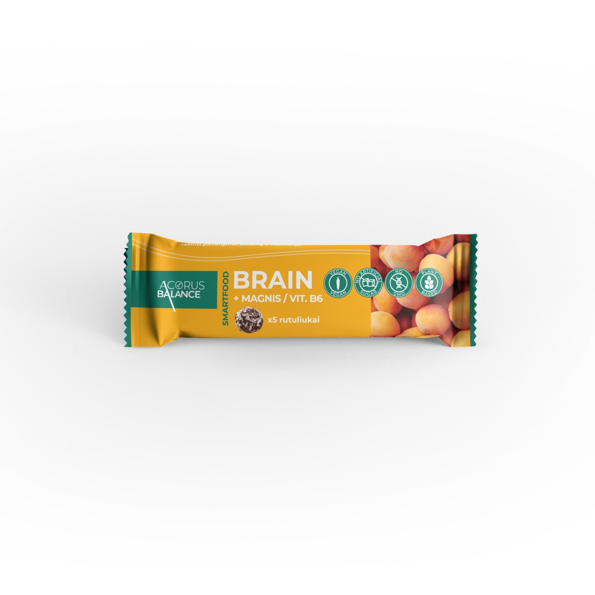 Batoniņš Acorus Balance Brain ar Magniju un Vitamīnu B6, 45gr. - Produkta attēls