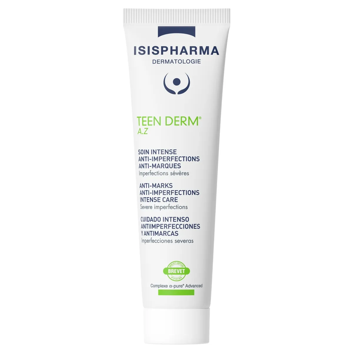 ISISPHARMA Teen Derm A.Z. krēms aknes skartai ādai, 30 ml - Produkta attēls