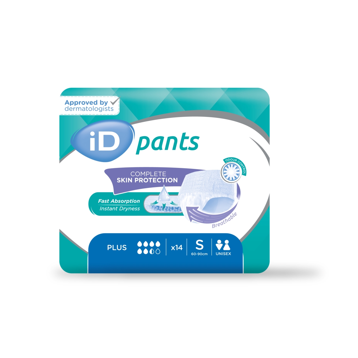 ID Pants Plus S uzsūcošās bikses, 14 gab. - Produkta attēls