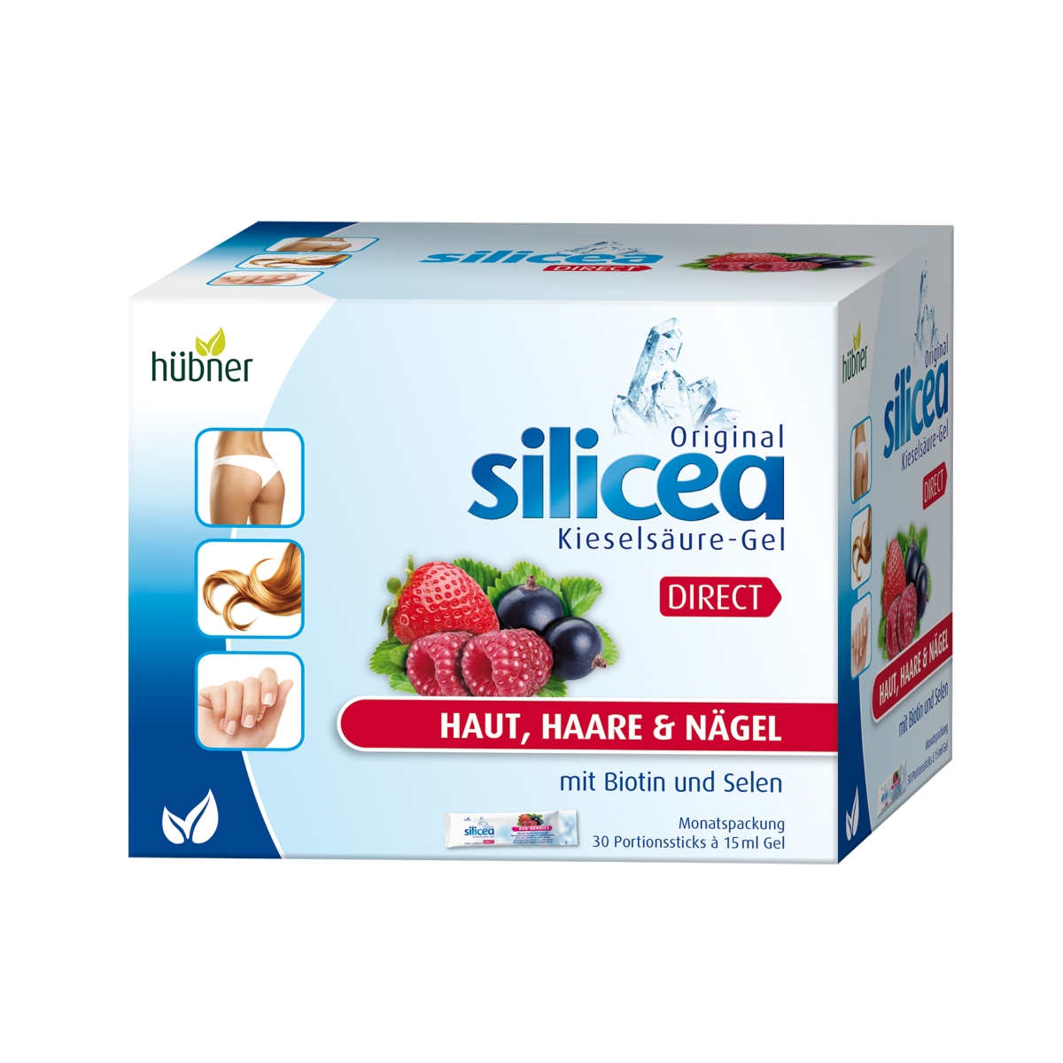SILICEA Direct ar biotīnu un selēnu gēls, 30 gab. - Produkta attēls