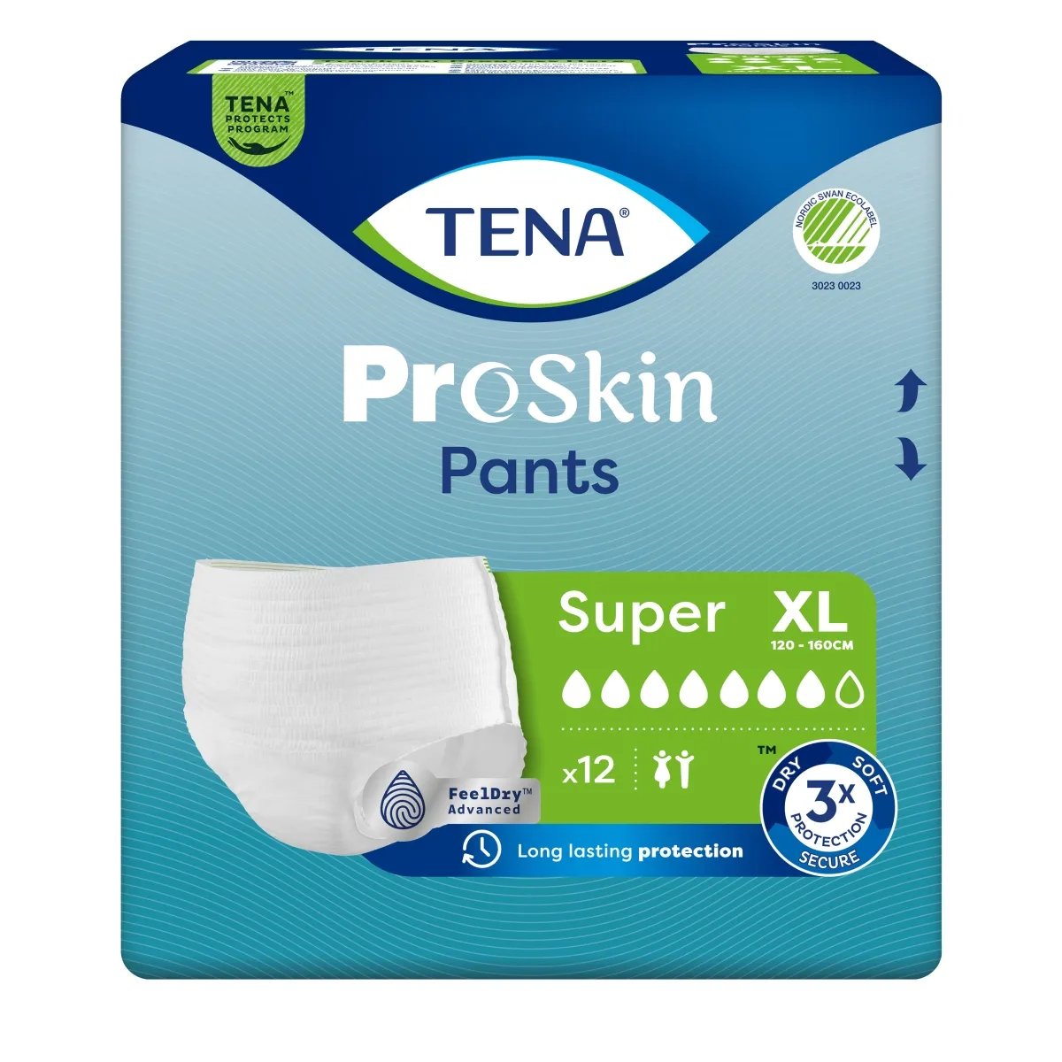TENA Pants Super biksītes XL izmērs, 12 gab. - Produkta attēls