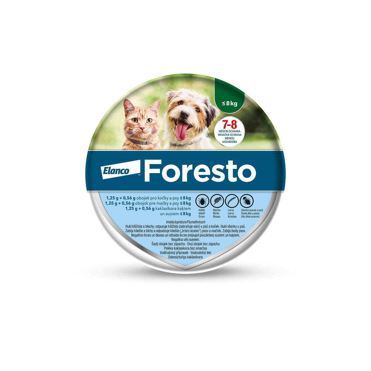 FORESTO 1.25+0.56G/G KAKLA SIKSNA 38CM SUŅIEM/KAĶIEM <8KG - Produkta attēls