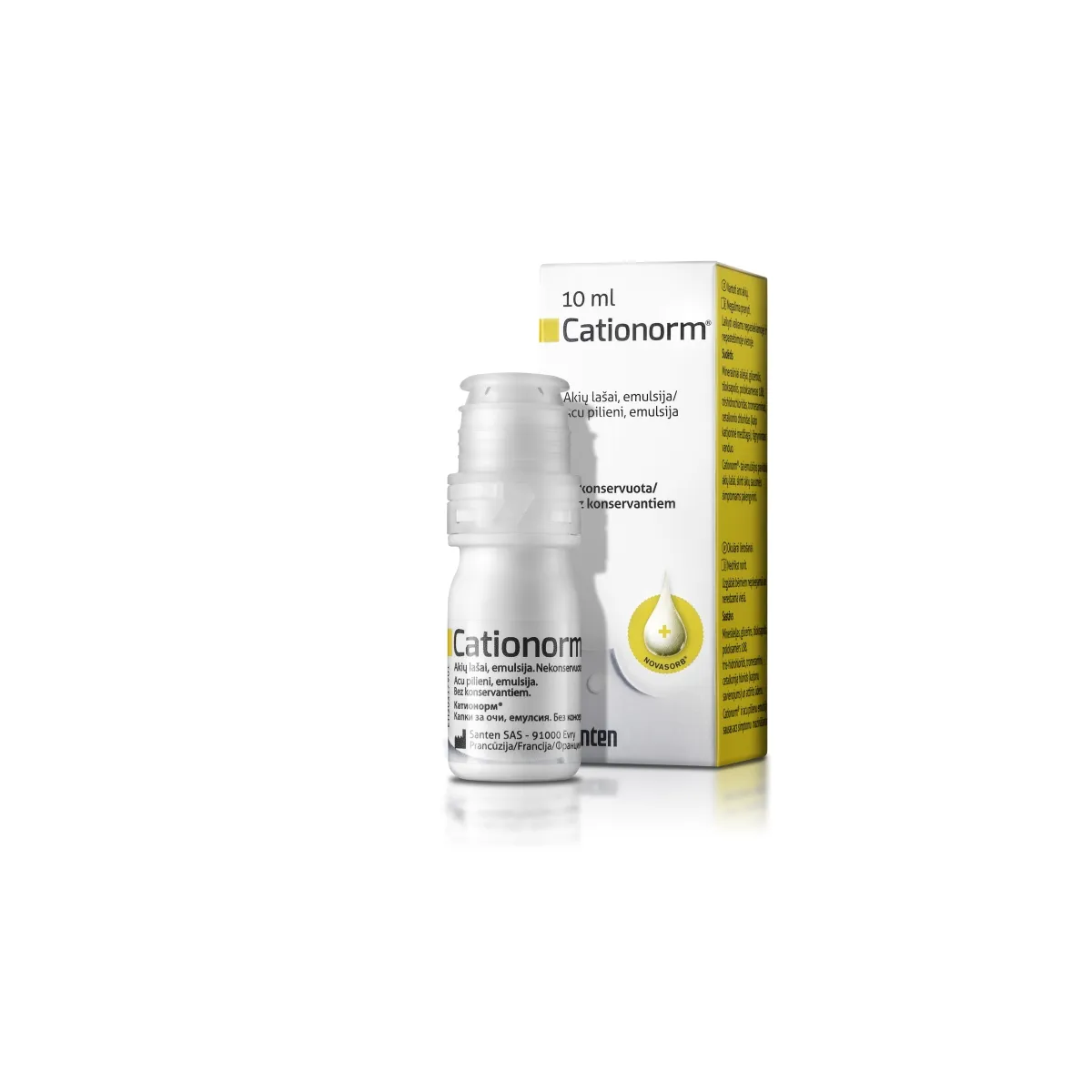 CATIONORM acu pilieni, 10 ml - Produkta attēls