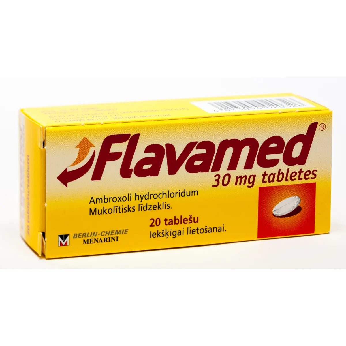 FLAVAMED 30 mg tabletes, 20 gab. - Produkta attēls