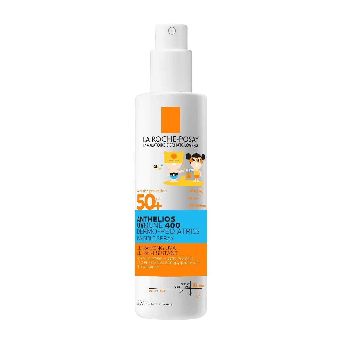LA ROCHE-POSAY Anthelios UVMune neredzams izsmidzināms aizsarglīdzeklis bērniem SPF50+, 200 ml - Produkta attēls