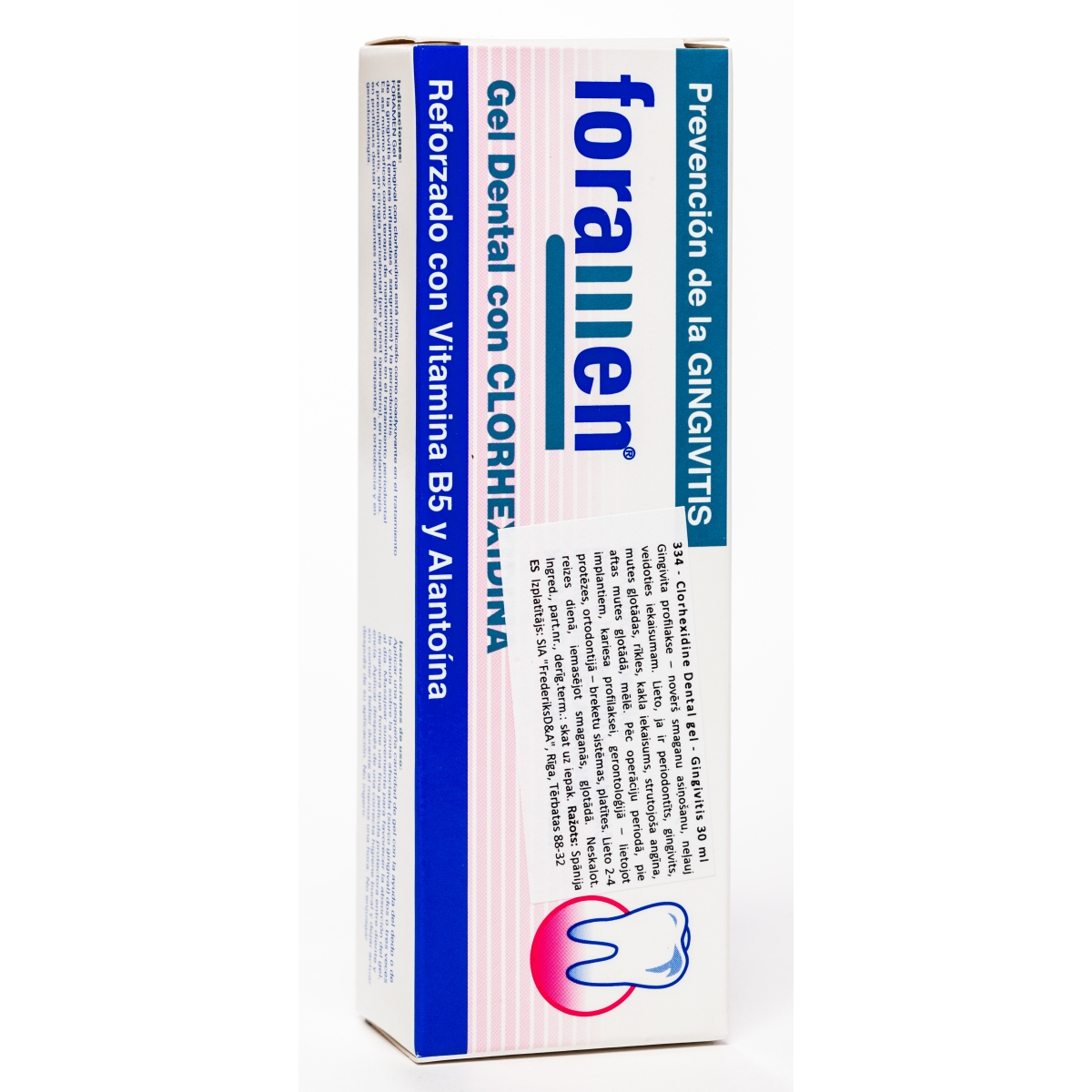 FORAM. CLORHEXIDINE DENTAL GEL-GINGIVITIS 30ML (334) - Produkta attēls