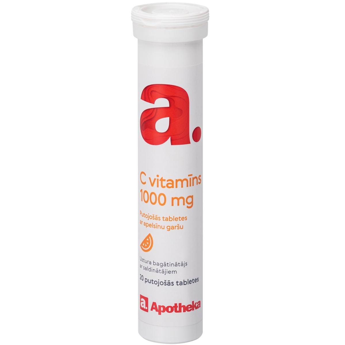 APOTHEKA C vitamīns 1000 mg putojošas tabletes, 20 gab - Produkta attēls