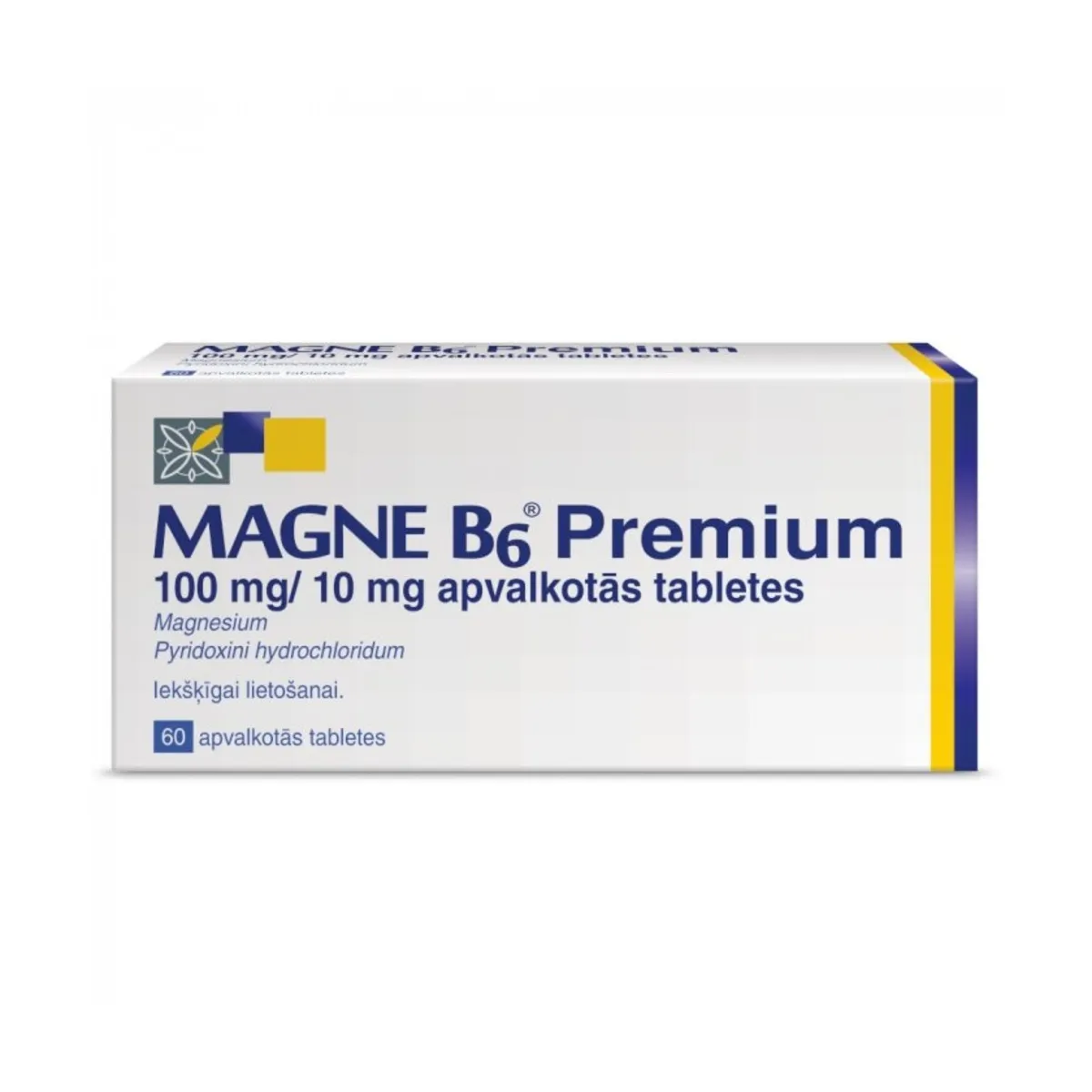 MAGNE-B6 PREMIUM 100MG/10MG APV.TBL N60 - Produkta attēls