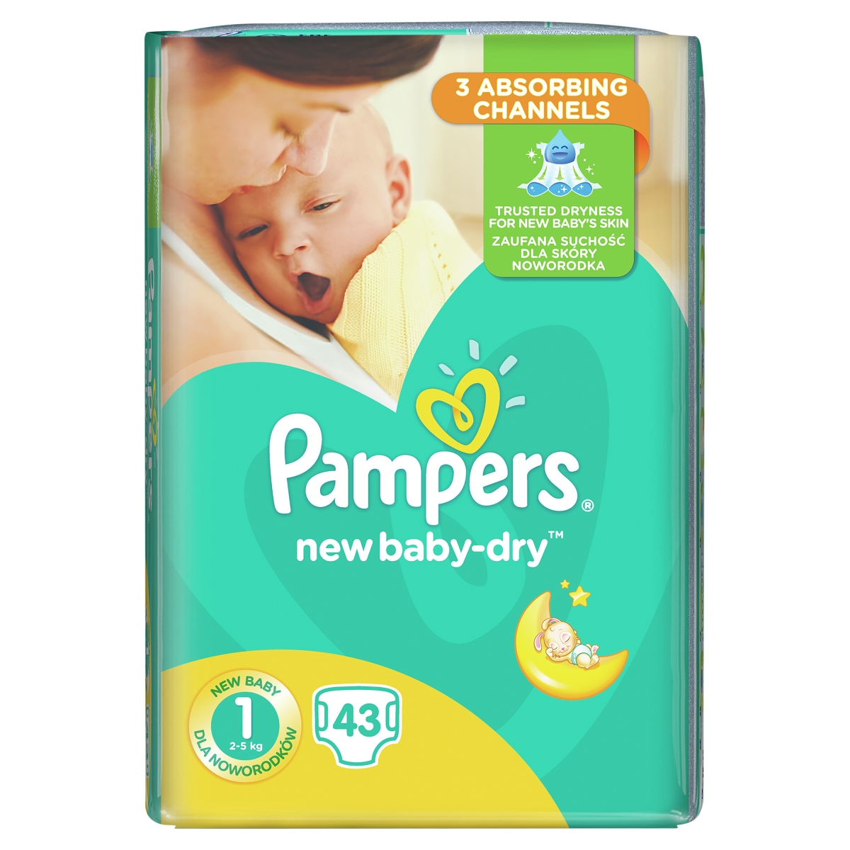 PAMPERS NEWBORN S1 2-5KG N43 - Produkta attēls