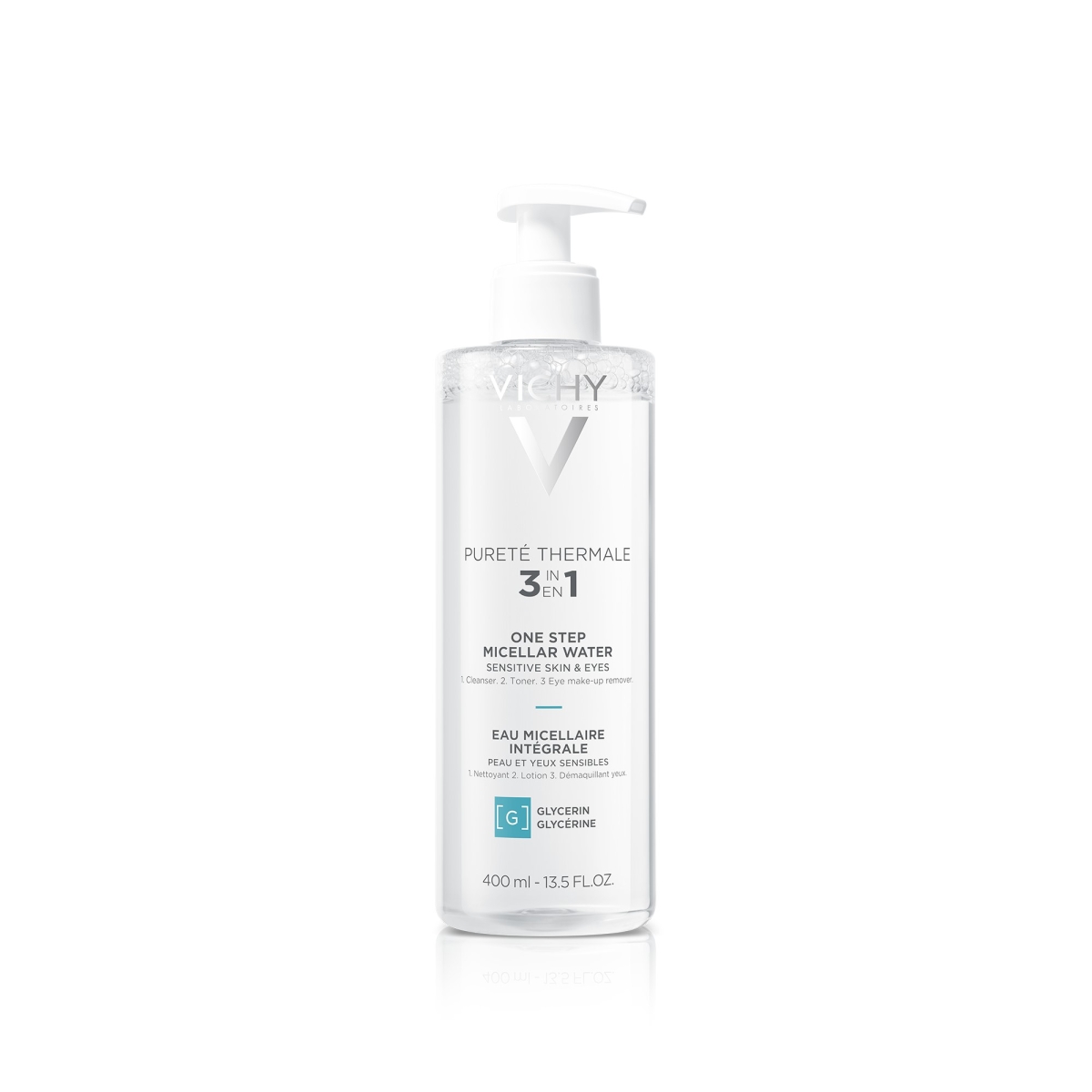 VICHY Purete Thermale mielārais ūdens  jutīgai/sausai ādai, 400 ml - Produkta attēls