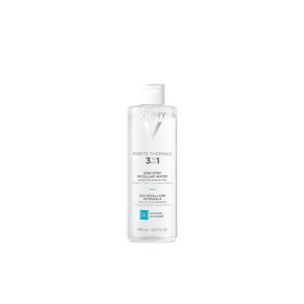 VICHY Purete Thermale micelārais ūdens jutīgai/sausai ādai, 400 ml - Produkta attēls
