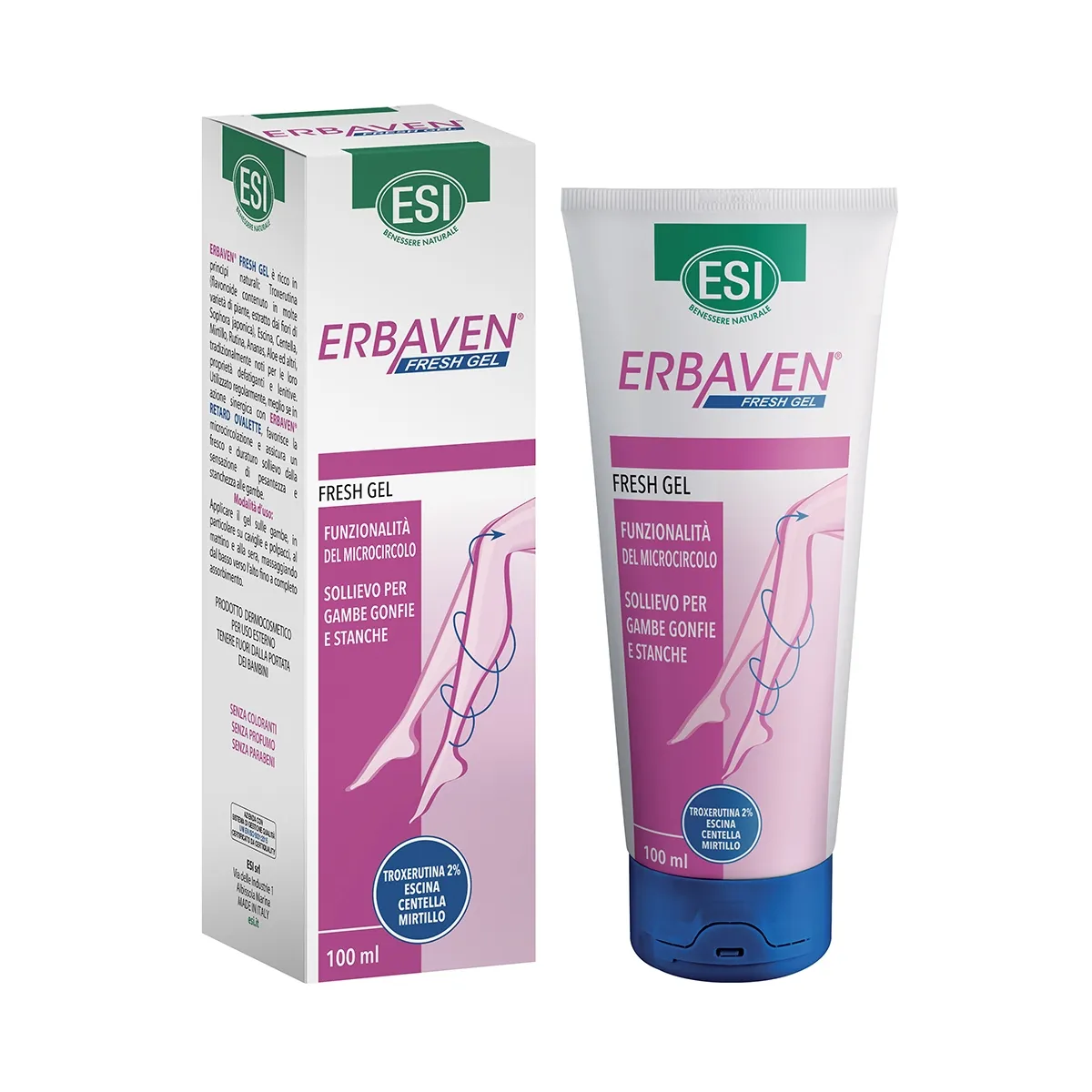 ERBAVEN Fresh gēls kājām, 100 ml - Produkta attēls