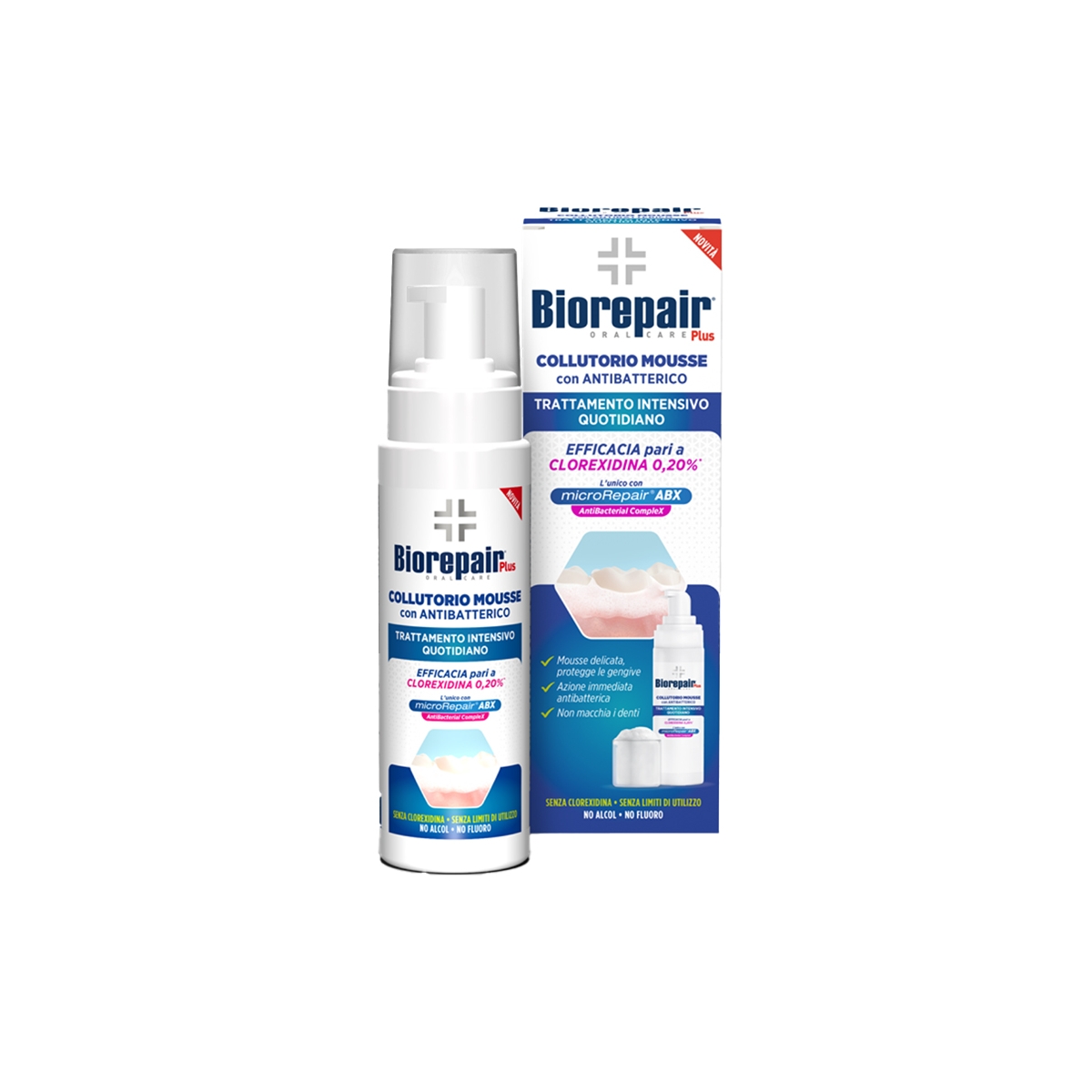BIOREPAIR PLUS INTENSIVE Mousse mutes skalotājs 200ml - Produkta attēls