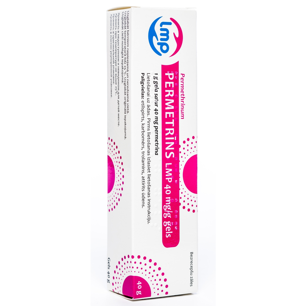 PERMETRĪNS LMP 40MG/G GELS 40G - Produkta attēls