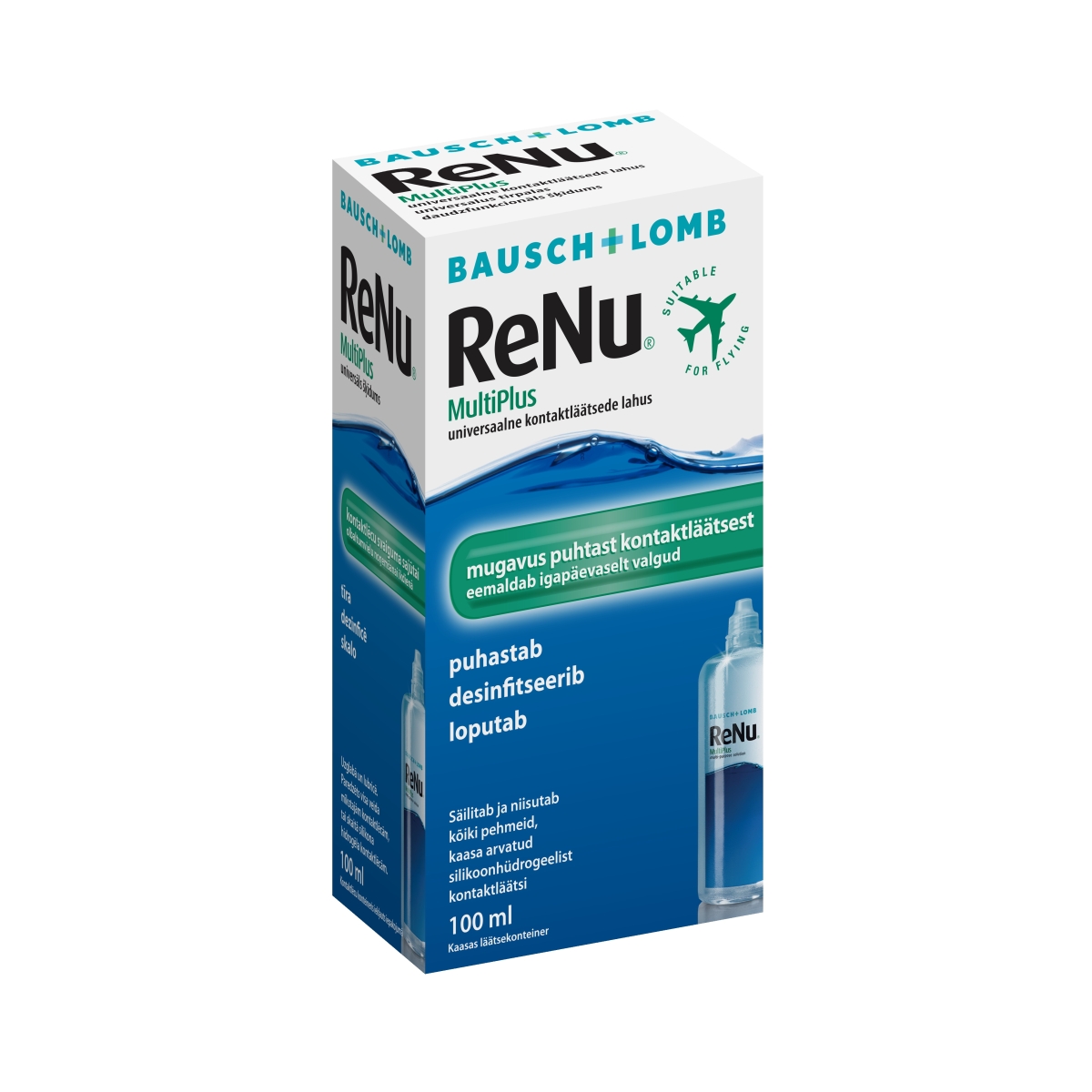 RENU Multi Plus kontaktlēcu kopšanas šķīdums, 100ml - Produkta attēls