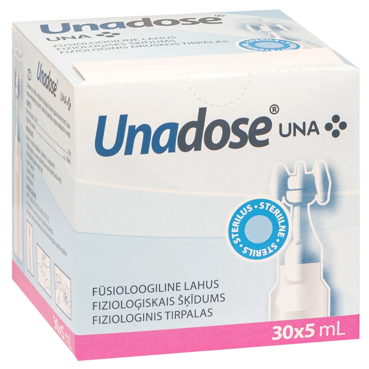 UNADOSE Nacl šķīdums, 5 ml x 30 - Produkta attēls