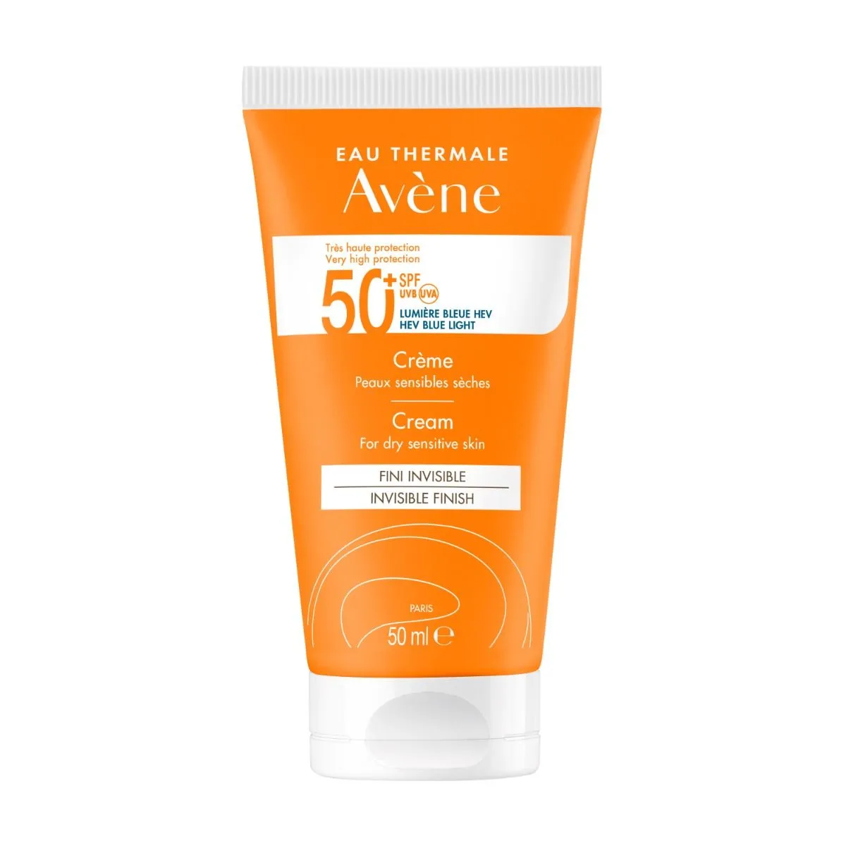AVÈNE Sun SPF50+ aizsargkrēms sausai sejas ādai, 50ml - Produkta attēls 1
