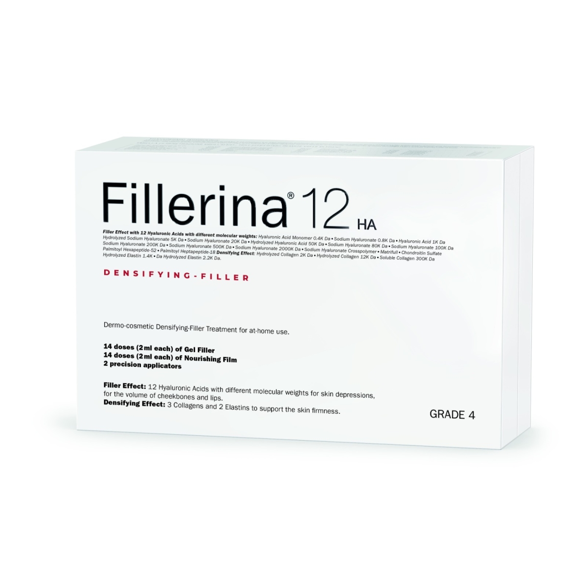 FILLERINA 12HA dermo-kosmētiskās pildvielas komplekts 2x30 ml, Intensitāte 4 - Produkta attēls 1