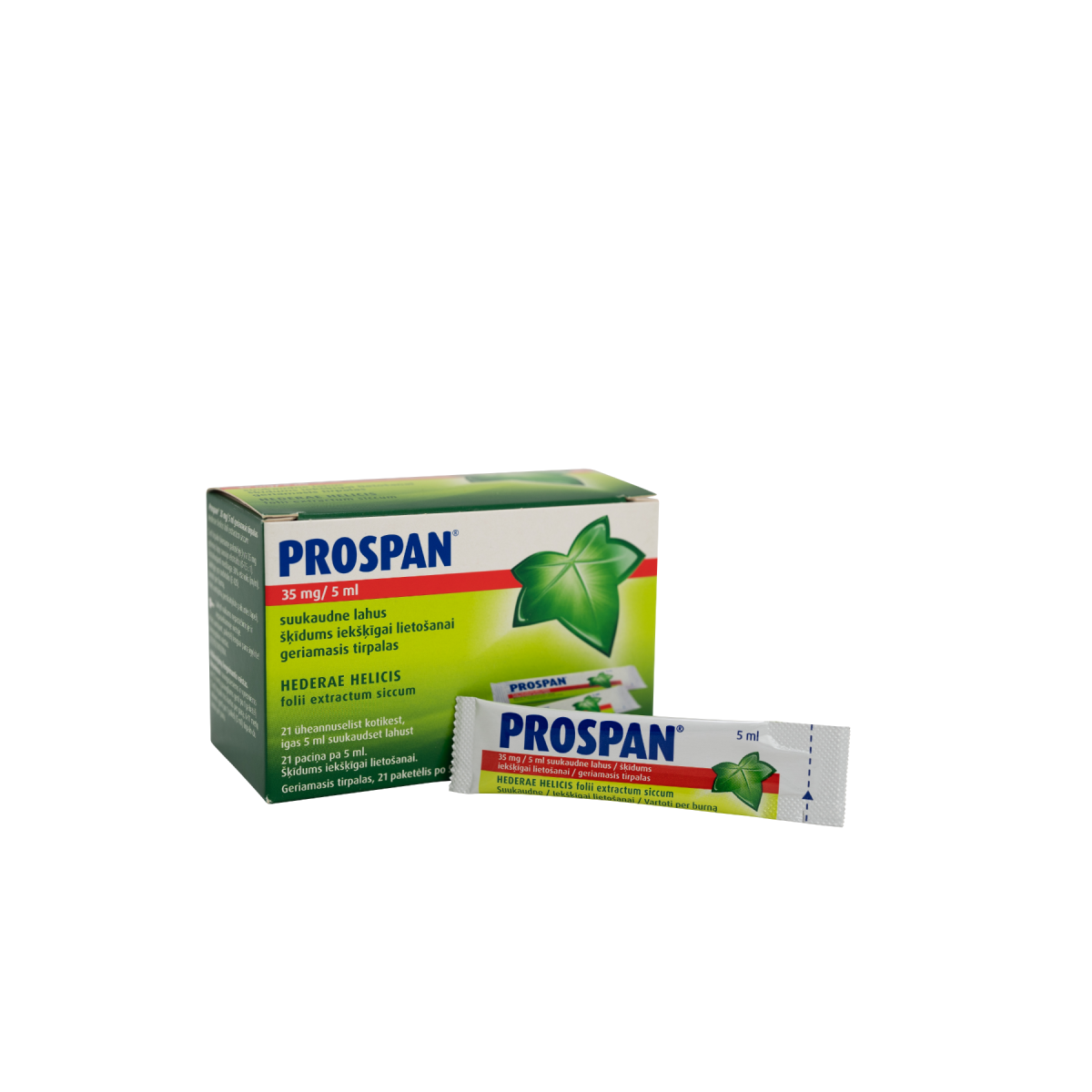 PROSPAN 35MG/5ML ŠĶĪDUMS PACIŅĀS N21 - Produkta attēls 1