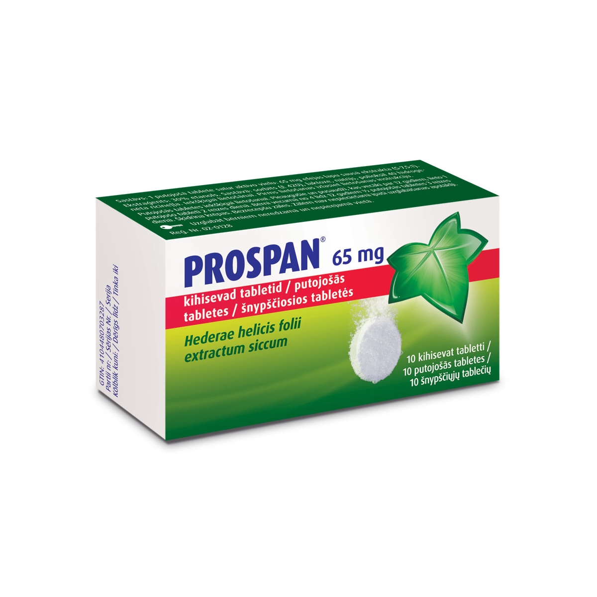 PROSPAN PUTOJOŠĀS TABLETES N10 - Produkta attēls 1