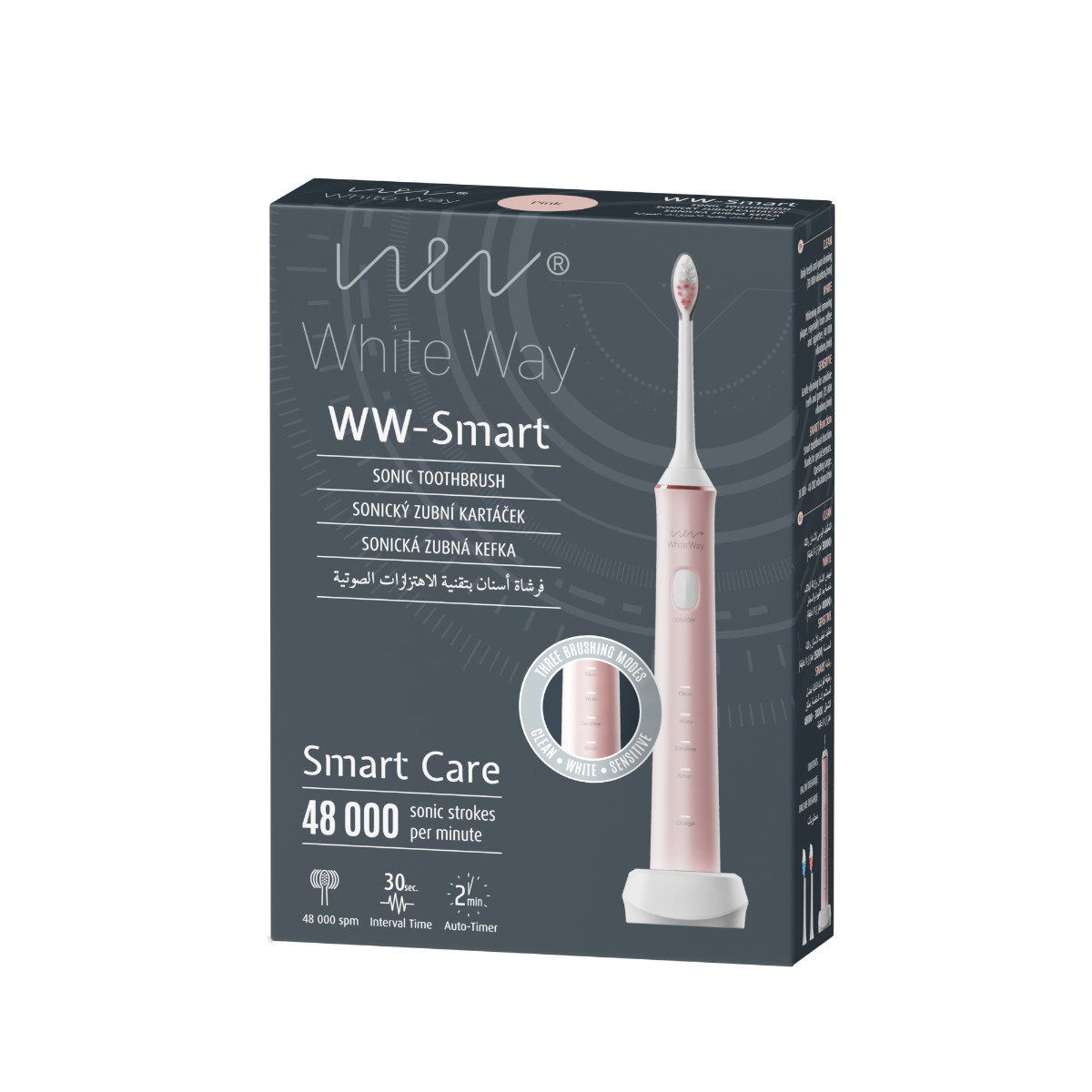 DIAGNOSIS WW-SMART Elektriskā zobu birste (rozā) - Produkta attēls 1