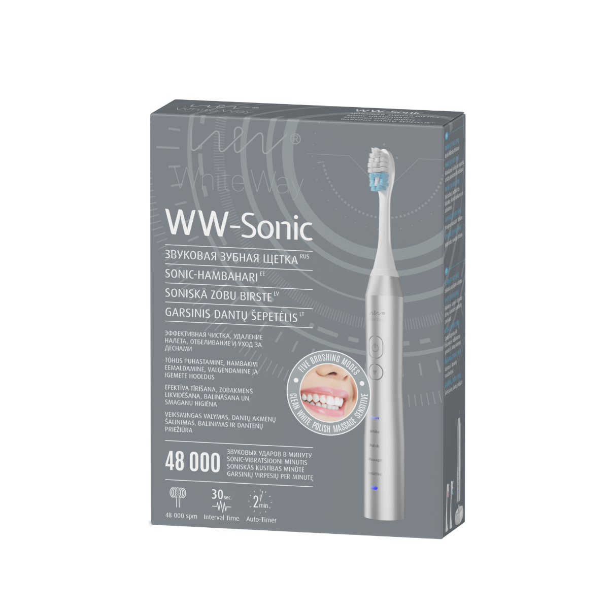 DIAGNOSIS WW-Sonic elektriskā zobu birste (rozā) - Produkta attēls 1