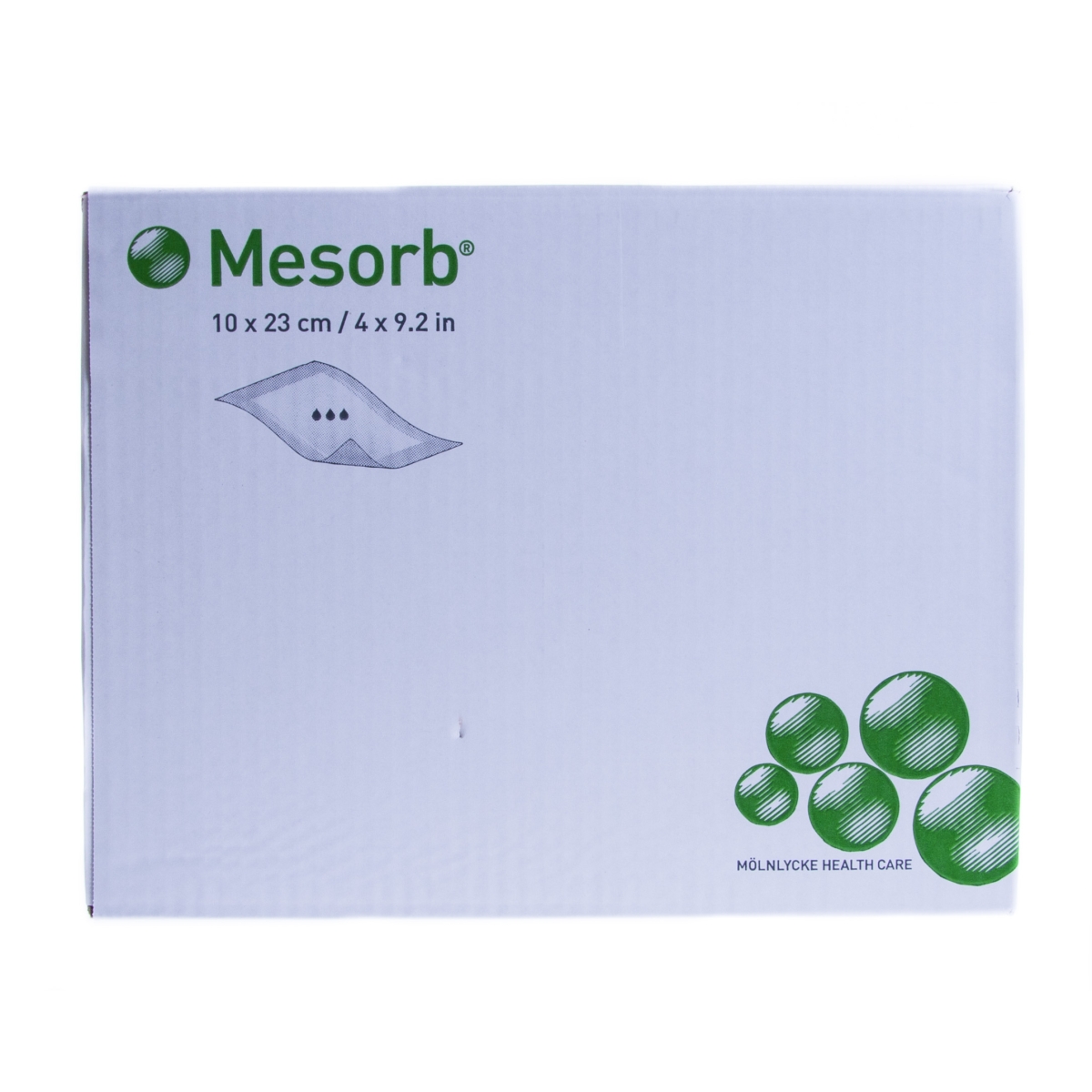 MESORB absorbējošs pārsējs 10 x 23cm, sterils, 50 gab. - Produkta attēls
