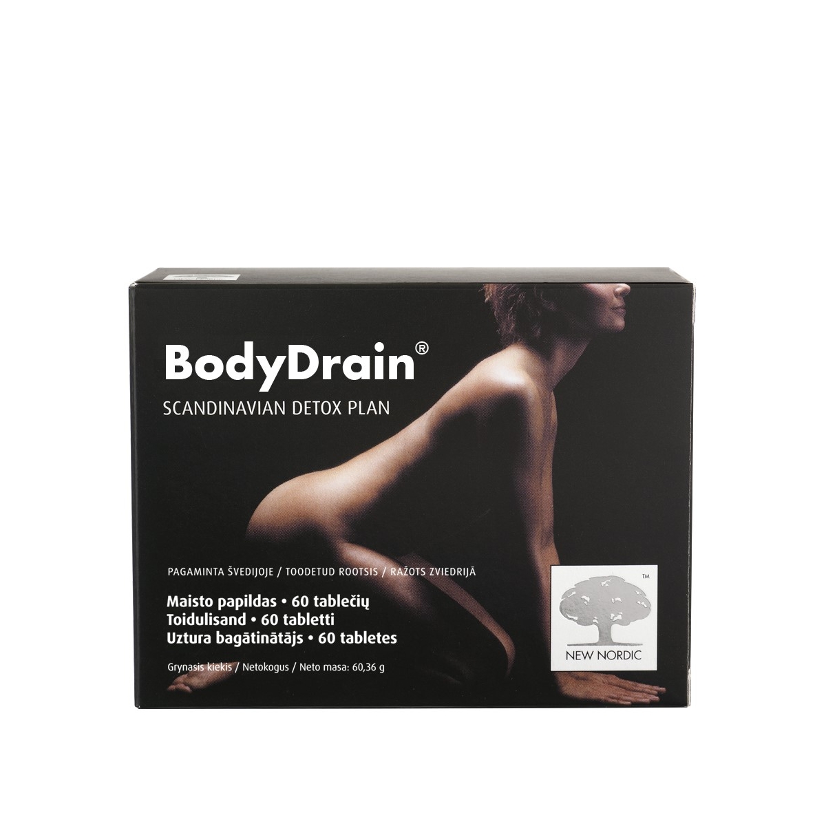 NEW NORDIC Body drain tabletes, 60 gab. - Produkta attēls