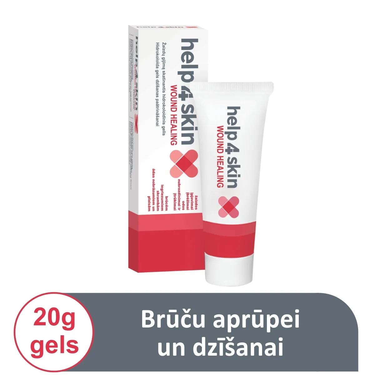 HELP4SKIN hidrokoloīda gels, 20 g - Produkta attēls 1