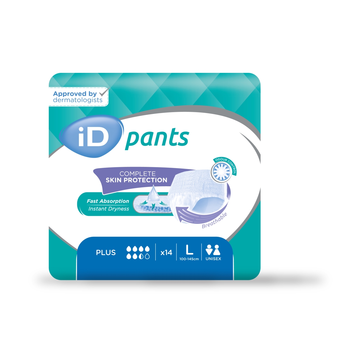 ID Pants Plus L uzsūcošās bikses, 14 gab. - Produkta attēls