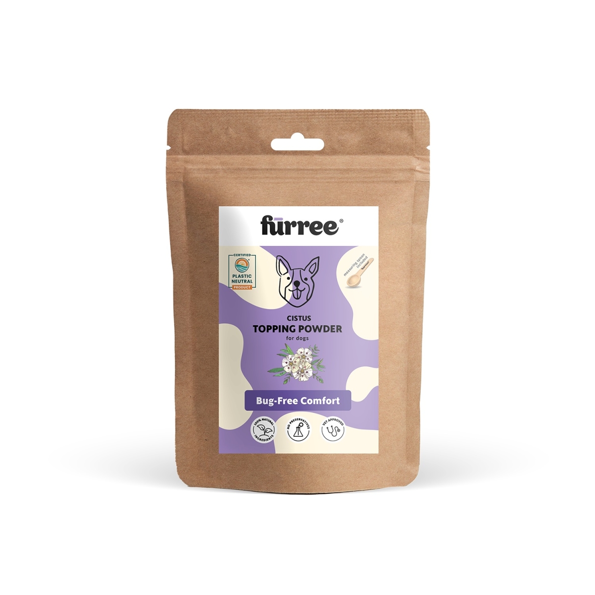 Fürree Topping Klinšrozes pulveris 100g suņiem - Produkta attēls