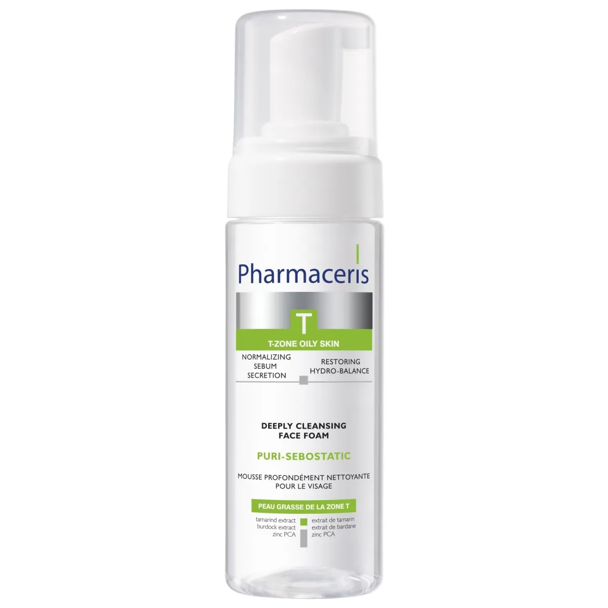 PHARMACERIS T.Puri-Sebostatic dziļi attīrošas putas sejai, 150 ml - Produkta attēls