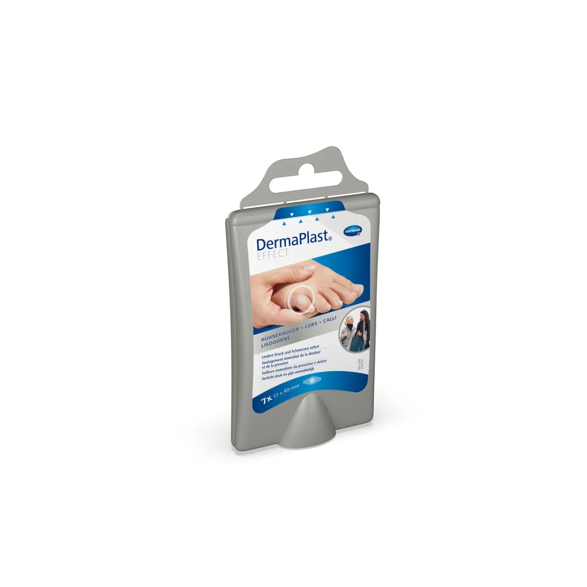 DERMAPLAST Effect Corn plāksteri (17 x 40 mm), 7 gab - Produkta attēls