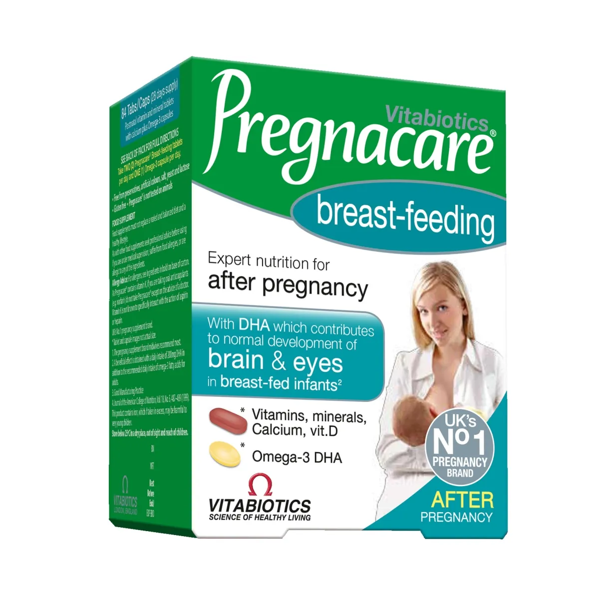 PREGNACARE®  breast-feeding, 56 tabletes un 28 kapsulas - Produkta attēls