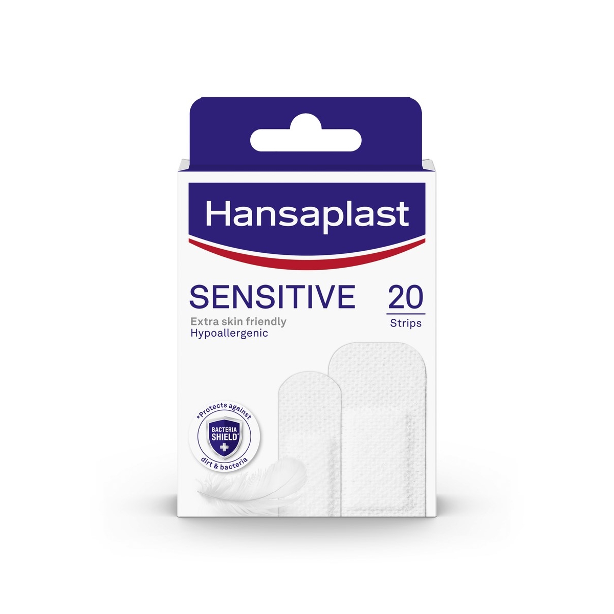 HANSAPLAST Sensitive Strips plāksteri, 20 gab. - Produkta attēls