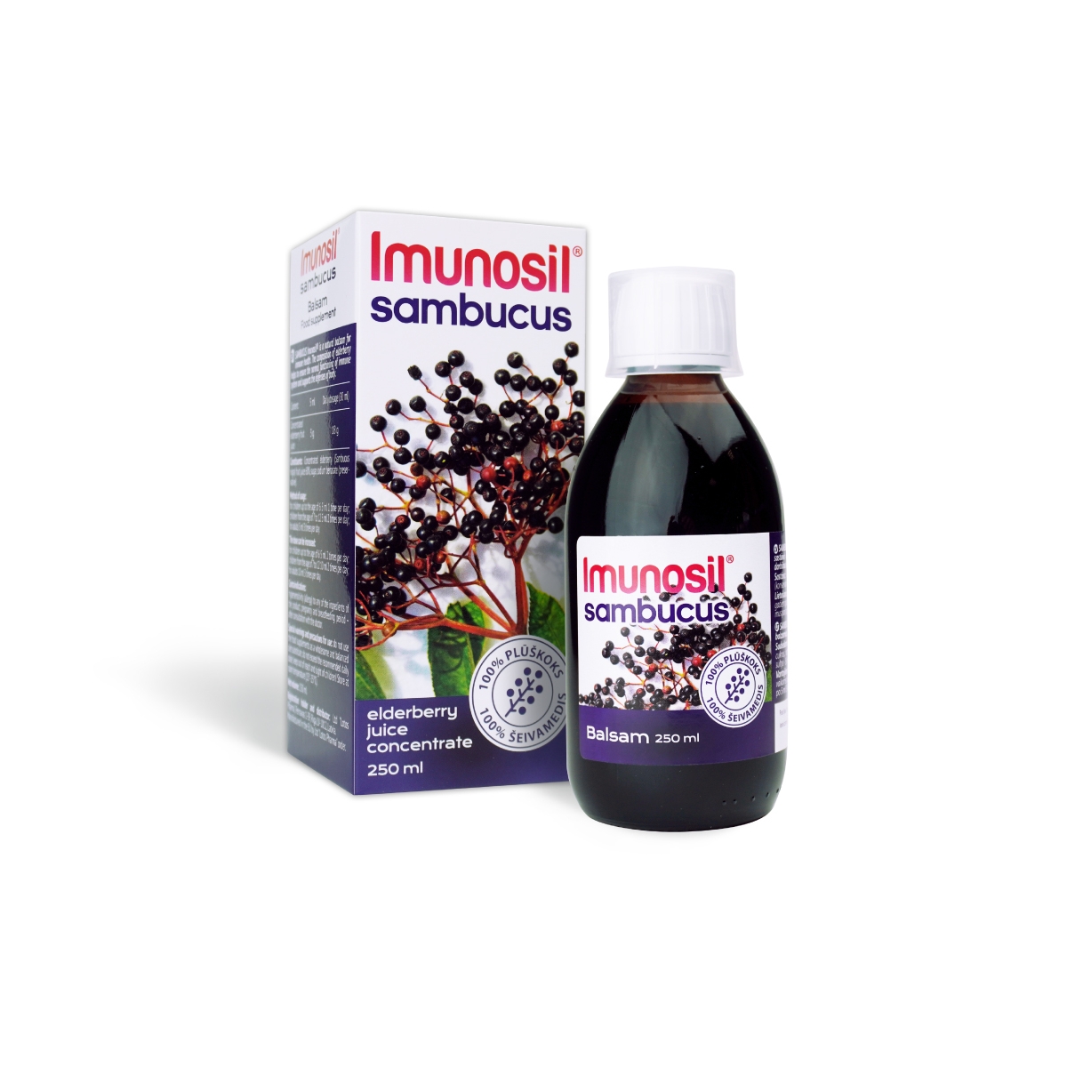 Imunosil Sambucus balzāms, 250 ml - Produkta attēls