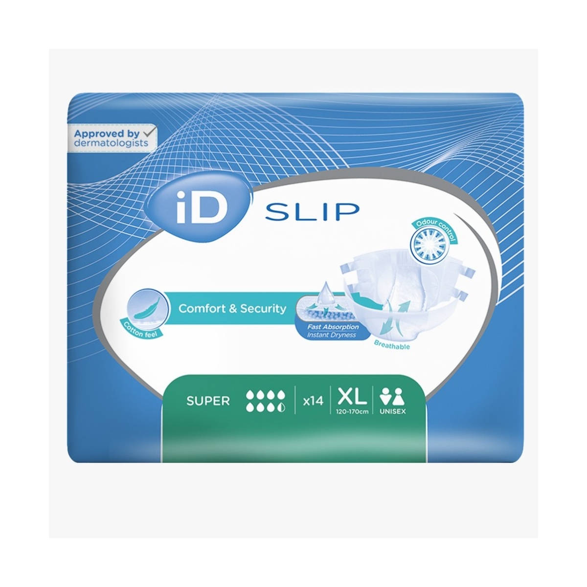 ID Expert Slip Super XL autiņbiksītes, 14 gab. - Produkta attēls