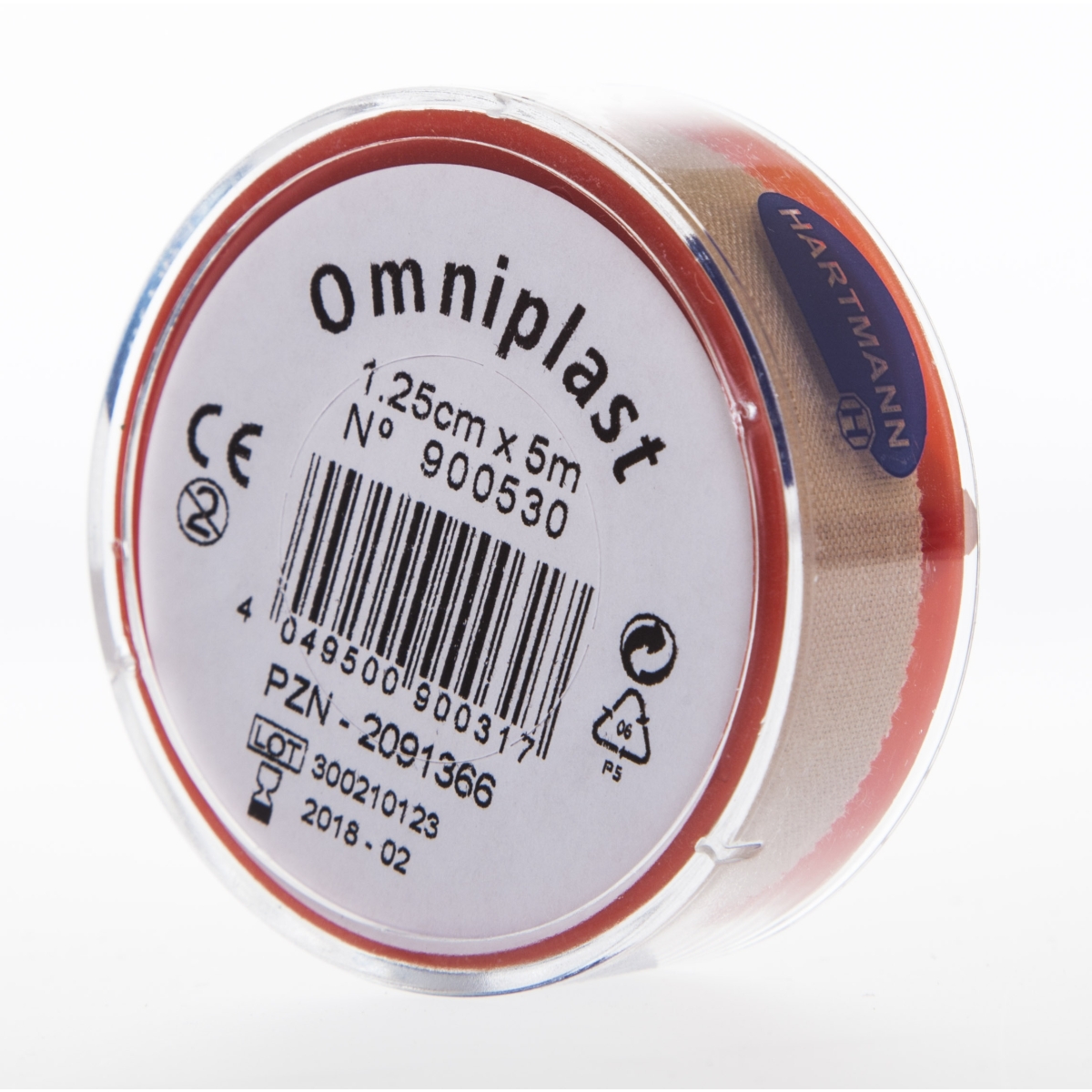 OMNIPLAST leikoplasts (1.25 cm x 5 m) - Produkta attēls